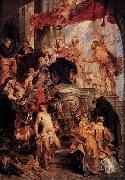 Peter Paul Rubens Virgin and Child Enthroned with Saints Sweden oil painting artist